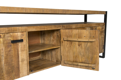 Dressoir Nairobi Mangohout Naturel hout 210x45x80 cm-Livingfurn