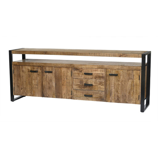 Dressoir Nairobi Mangohout Naturel hout 210x45x80 cm-Livingfurn