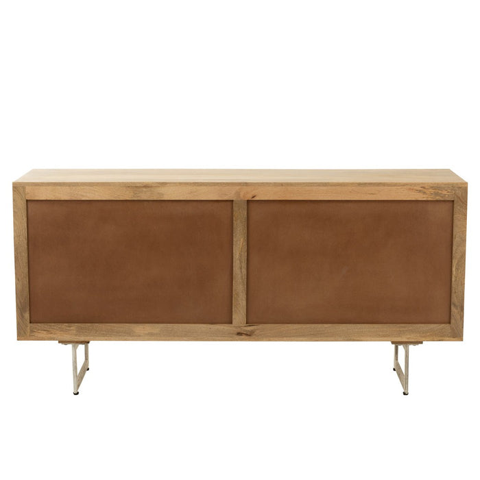 Dressoir Naturel Mangohout hout 45x170 cm-Dressoirs-J-Line