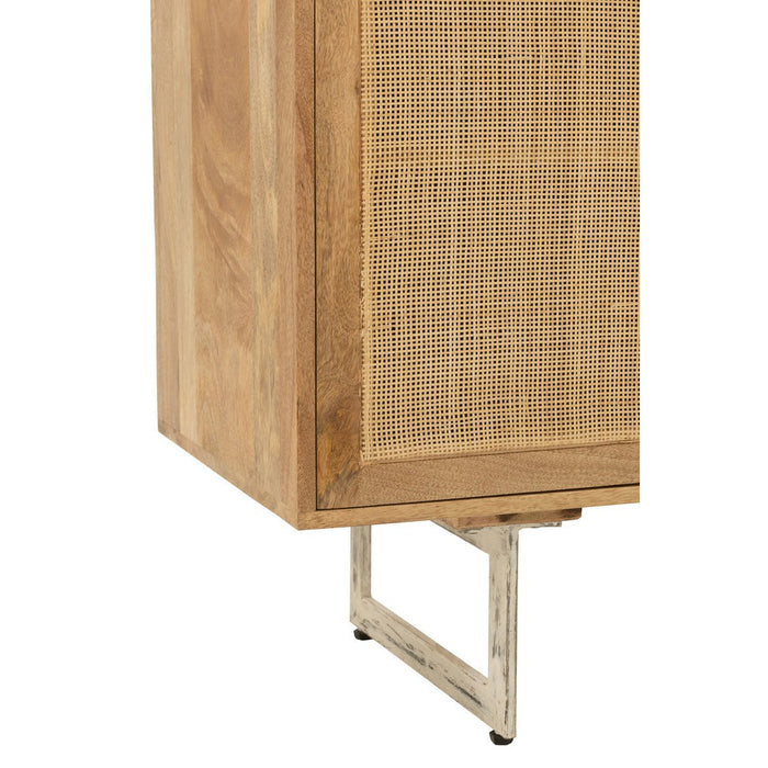 Dressoir Naturel Mangohout hout 45x170 cm-Dressoirs-J-Line