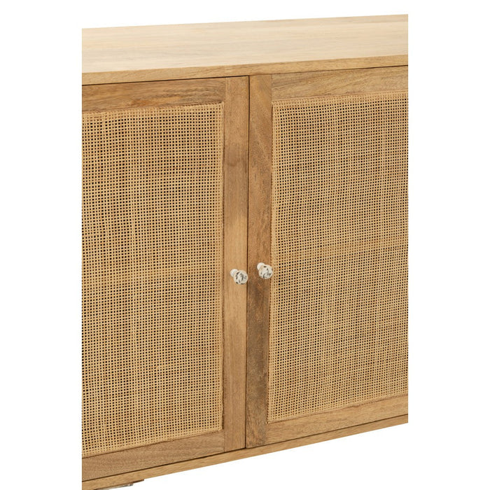 Dressoir Naturel Mangohout hout 45x170 cm-Dressoirs-J-Line
