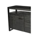 Dressoir Norris Mangohout Zwart 180x43x80 cm-Dressoirs-Livingfurn