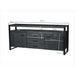 Dressoir Norris Mangohout Zwart 180x43x80 cm-Dressoirs-Livingfurn