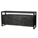 Dressoir Norris Mangohout Zwart 180x43x80 cm-Livingfurn