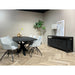 Dressoir Norris Mangohout Zwart 43x210x80 cm-Livingfurn