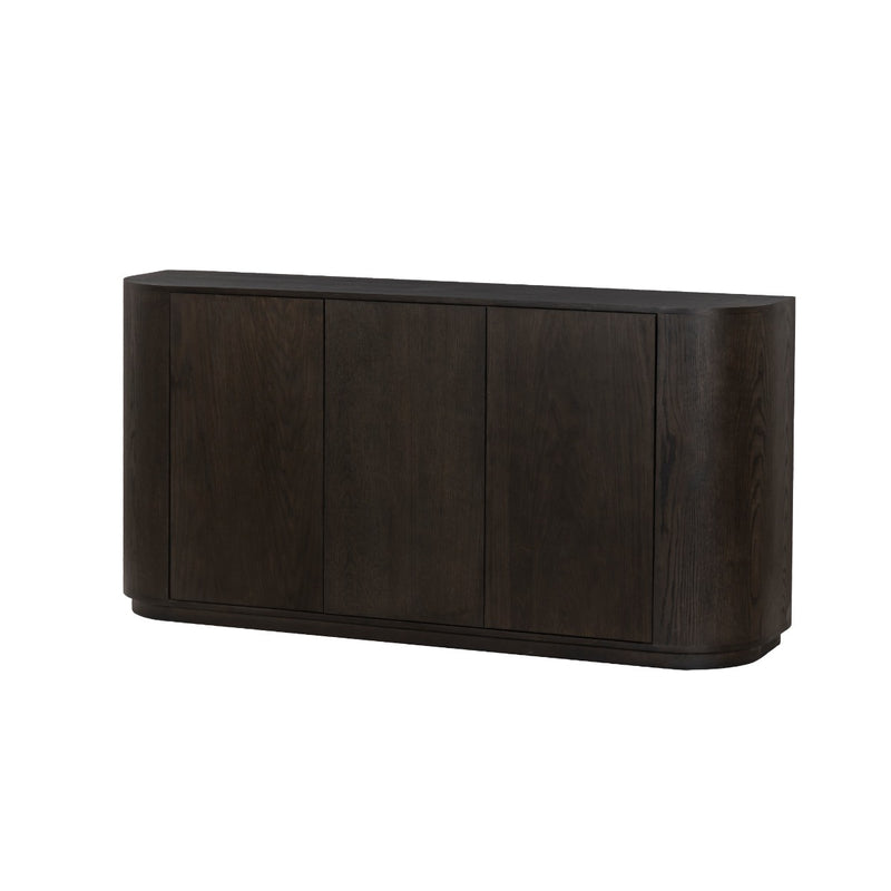Dressoir Novero Eikenhout fineer Bruin 170x45x80 cm-Dressoirs-Livingfurn