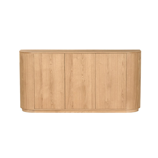 Dressoir Novero Eikenhout fineer Naturel hout 170x45 cm-Dressoirs-Livingfurn