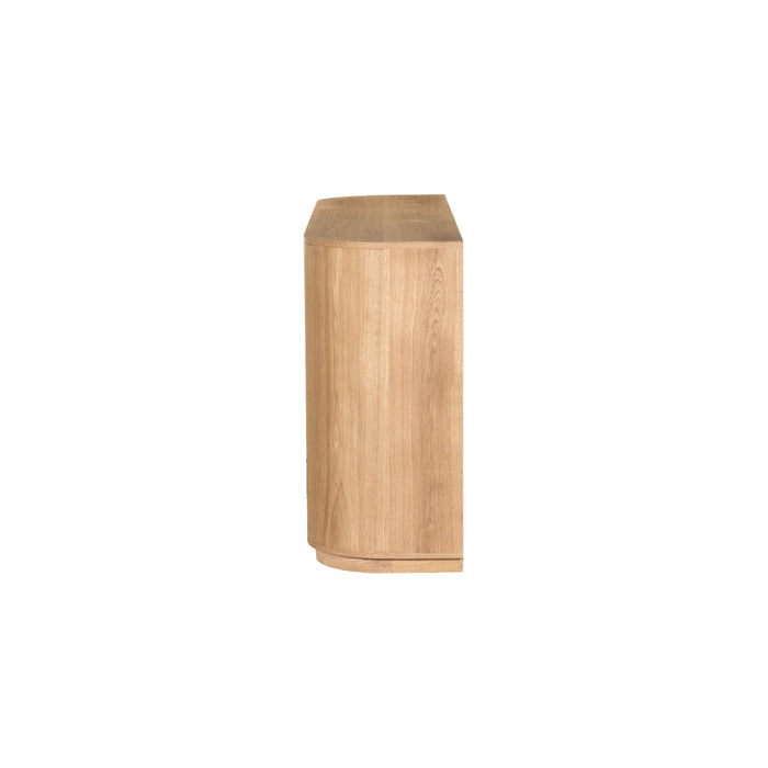 Dressoir Novero Eikenhout fineer Naturel hout 170x45x80 cm-Dressoirs-Livingfurn