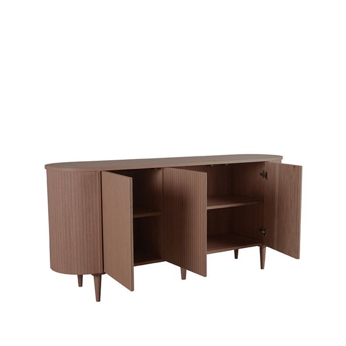 Dressoir Oliva 180x47x85 cm Walnoot-Dressoirs-LABEL51