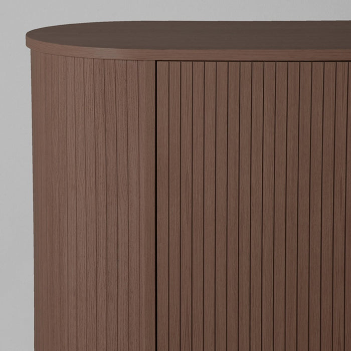 Dressoir Oliva Eiken Walnoot 180x47 cm-Dressoirs-LABEL51