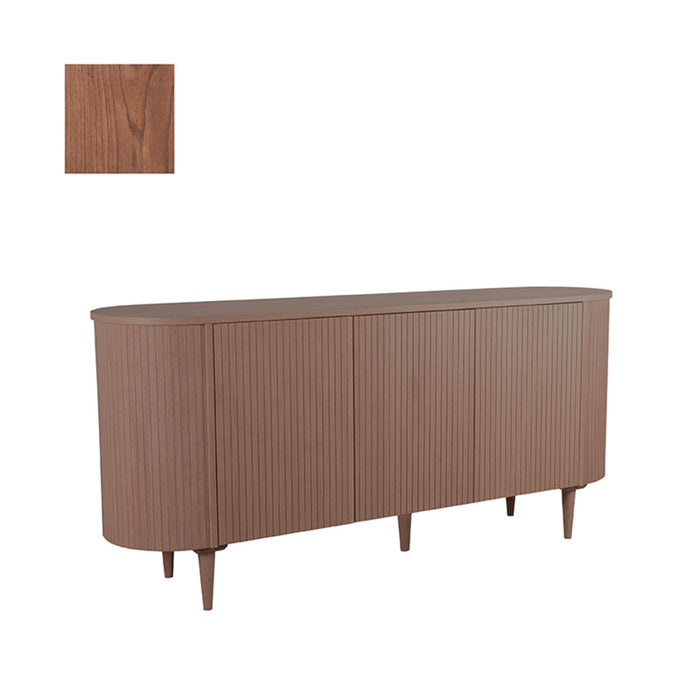 Dressoir Oliva Eiken Walnoot 180x47 cm-Dressoirs-LABEL51