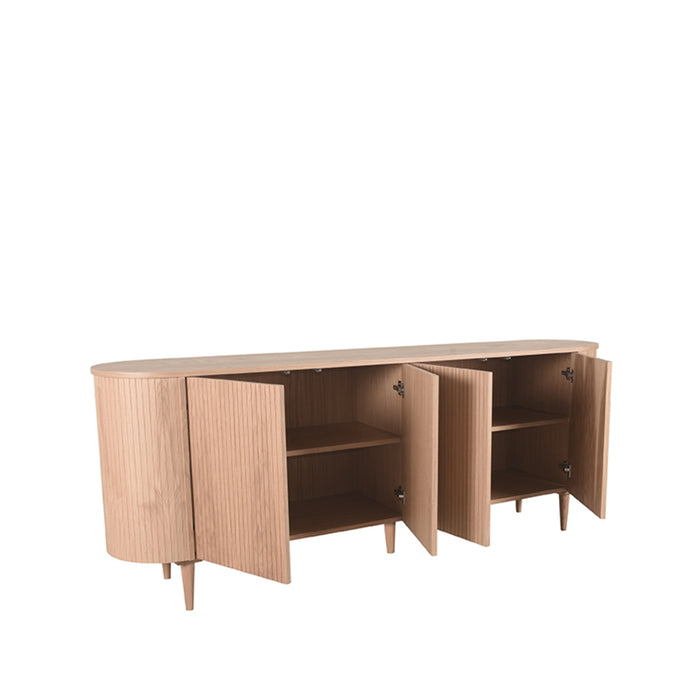 Dressoir Oliva Naturel Eiken 220 cm 220x47x85 cm-Dressoirs-LABEL51