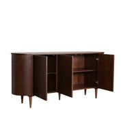 Dressoir Oliva Walnoot Eiken 180 cm 180x47x85 cm-Dressoirs-LABEL51