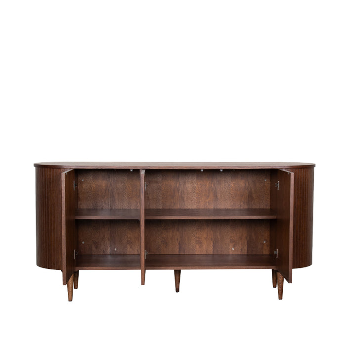 Dressoir Oliva Walnoot Eiken 180 cm 180x47x85 cm-Dressoirs-LABEL51