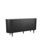 Dressoir Oliva Zwart Eiken 180 cm 180x47x85 cm-Dressoirs-LABEL51