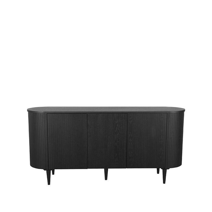 Dressoir Oliva Zwart Eiken 180 cm 180x47x85 cm-Dressoirs-LABEL51