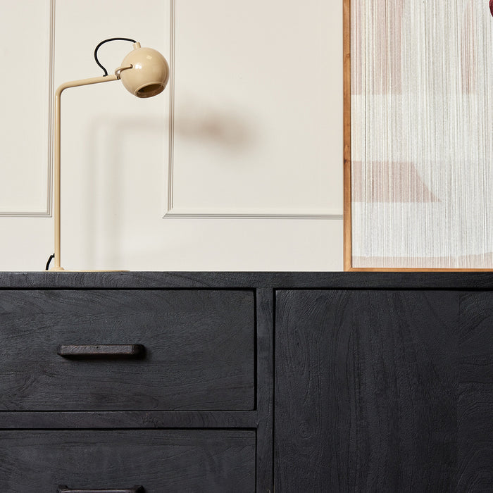 Dressoir Omaha Black | 180 cm-Dressoirs-Starfurn