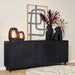 Dressoir Omaha Black | 220 cm-Dressoirs-Starfurn