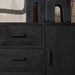 Dressoir Omaha Black | 220 cm-Dressoirs-Starfurn