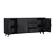 Dressoir Omaha Black | 220 cm-Dressoirs-Starfurn