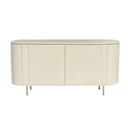 Dressoir Patou Mangohout Beige 43x170x81 cm-Dressoirs-Livingfurn