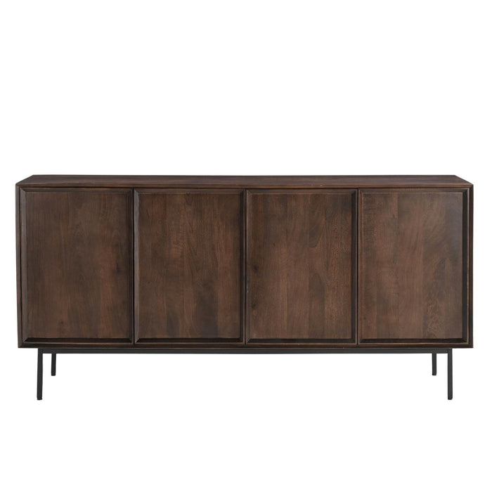 Dressoir Ravenstein Mangohout Bruin 86x40x180 cm-Livingfurn