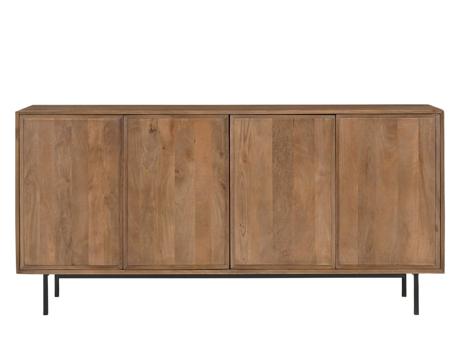 Dressoir Ravenstein Mangohout Naturel hout 40x86x180 cm-Livingfurn