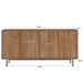 Dressoir Ravenstein Mangohout Naturel hout 40x86x180 cm-Livingfurn