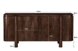 Dressoir Salano Mangohout Bruin 170x40 cm-Dressoirs-Livingfurn