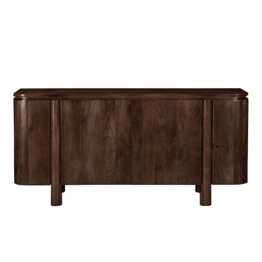 Dressoir Salano Mangohout Bruin 170x40 cm-Dressoirs-Livingfurn