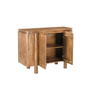 Dressoir Salano Mangohout Naturel hout 105x40x80 cm-Dressoirs-Livingfurn