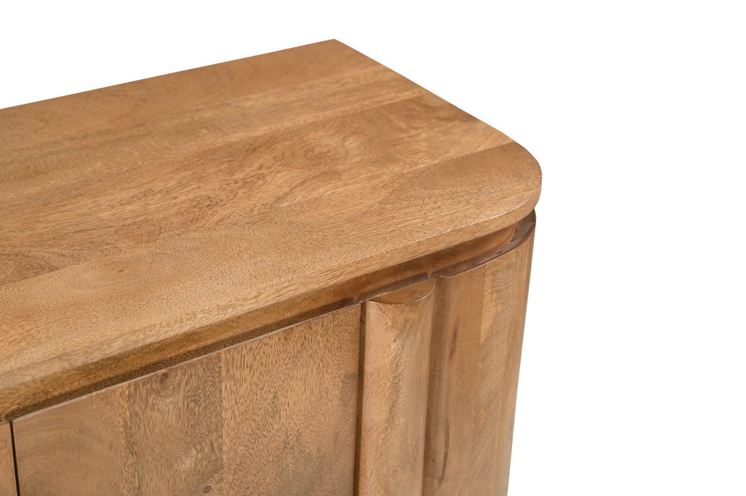 Dressoir Salano Mangohout Naturel hout 105x40x80 cm-Livingfurn