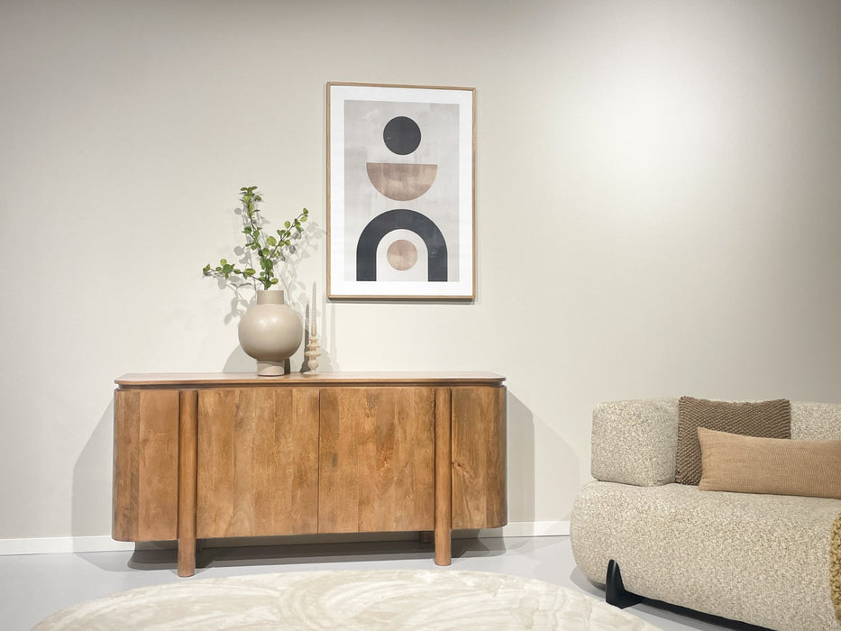 Dressoir Salano Mangohout Naturel hout 170x40x80 cm-Livingfurn