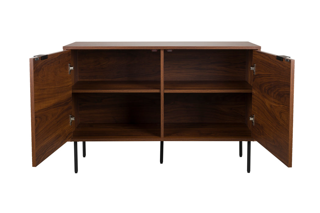 Dressoir Stripes High MDF, Metaal Bruin 40x110 cm