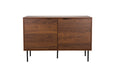 Dressoir Stripes High MDF, Metaal Bruin 40x110 cm