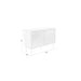 Dressoir Stripes High MDF, Metaal Bruin 40x110 cm-Dressoirs-Creating Home