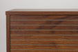 Dressoir Stripes High MDF, Metaal Bruin 40x110 cm-Dressoirs-Creating Home