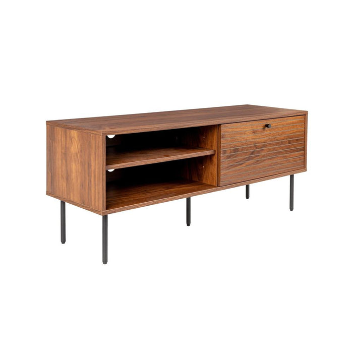 Dressoir Stripes Low MDF, Metaal Bruin 40x120 cm-Dressoirs-Creating Home