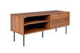 Dressoir Stripes Low MDF, Metaal Bruin 40x120 cm-Dressoirs-Creating Home