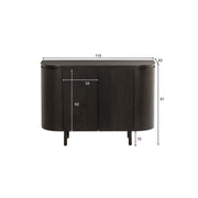 Dressoir Tobago Eikenhout fineer Bruin 115x43x81 cm-Dressoirs-Livingfurn