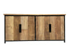 Dressoir Tomar Teakhout Naturel hout 185x40x85 cm-Livingfurn