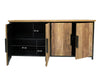 Dressoir Tomar Teakhout Naturel hout 185x40x85 cm-Livingfurn