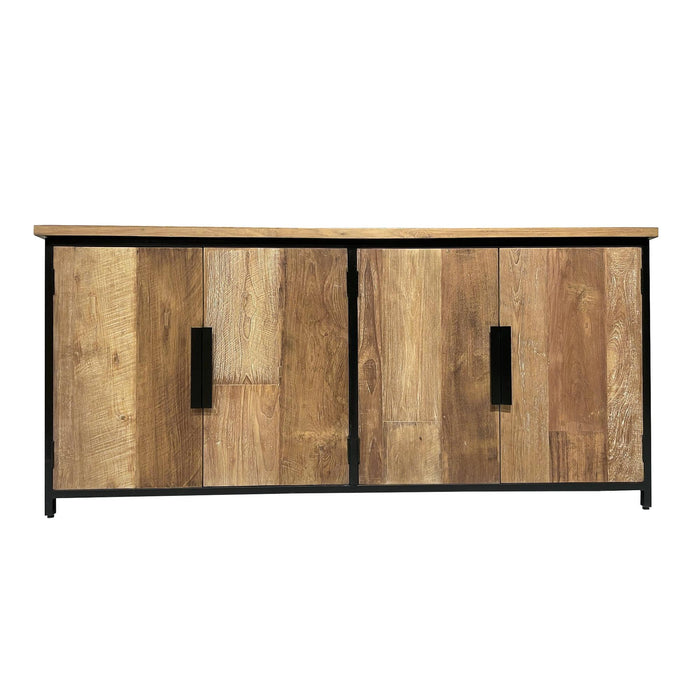 Dressoir Tomar Teakhout Naturel hout 185x40x85 cm-Livingfurn