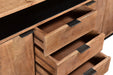 Dressoir Valdez Mangohout Naturel hout 150x40 cm-Dressoirs-Livingfurn