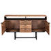 Dressoir Valdez Mangohout Naturel hout 150x40x80 cm-Dressoirs-Livingfurn