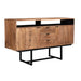 Dressoir Valdez Mangohout Naturel hout 150x40x80 cm-Dressoirs-Livingfurn