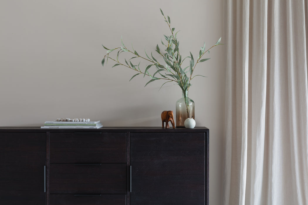 Dressoir Webster High Teak, Metaal Bruin 35x135 cm-Dressoirs-Creating Home