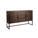 Dressoir Webster High Teak, Metaal Bruin 35x135 cm-Dressoirs-Creating Home