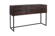 Dressoir Webster L Teak, Metaal Bruin 35x135 cm-Dressoirs-Creating Home