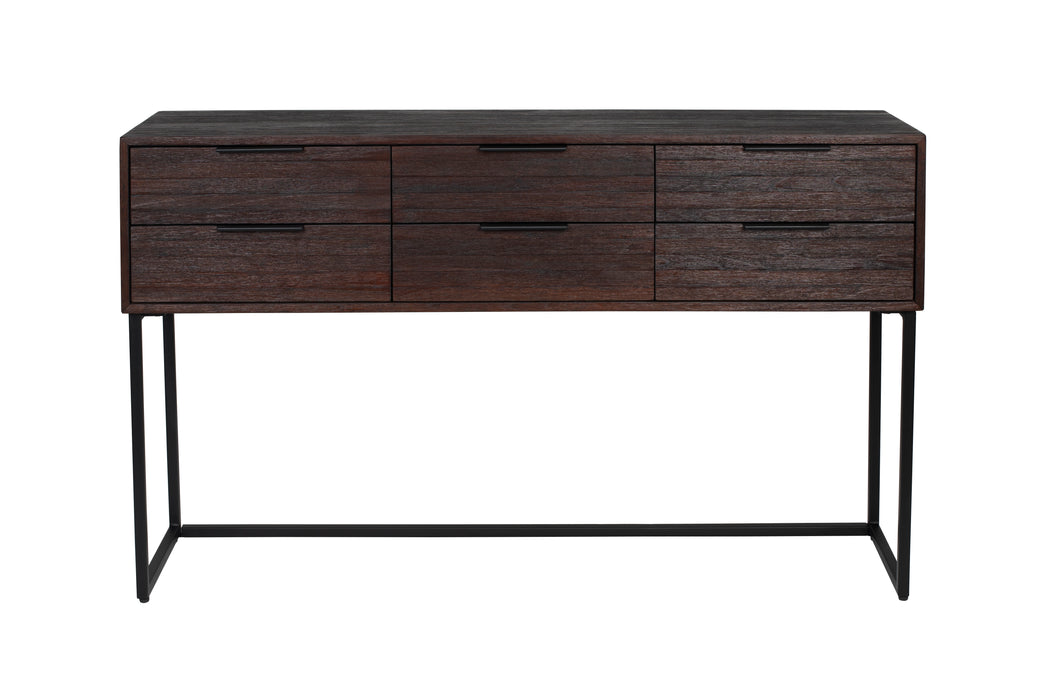 Dressoir Webster L Teak, Metaal Bruin 35x135 cm-Dressoirs-Creating Home